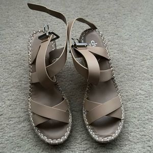 Brand new wedge sandals size 6